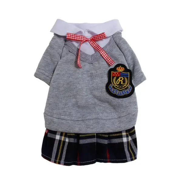 Pet Clothes, Campus Clothes, Dog Couple Clothes, Small And Medium-Sized Dogs, Campus Clothes, Suits, Skirts, Pet Clothes - Image 5
