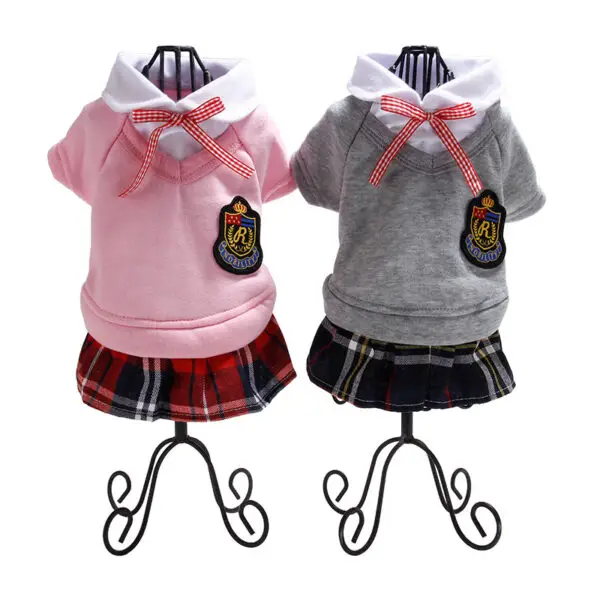 Pet Clothes, Campus Clothes, Dog Couple Clothes, Small And Medium-Sized Dogs, Campus Clothes, Suits, Skirts, Pet Clothes - Image 3