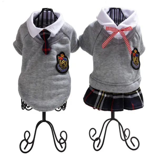 Pet Clothes, Campus Clothes, Dog Couple Clothes, Small And Medium-Sized Dogs, Campus Clothes, Suits, Skirts, Pet Clothes