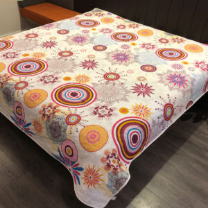 New Printed Bed Cover Three-piece Korean Style Simple Style Bedding Embroidered Bed Sheet