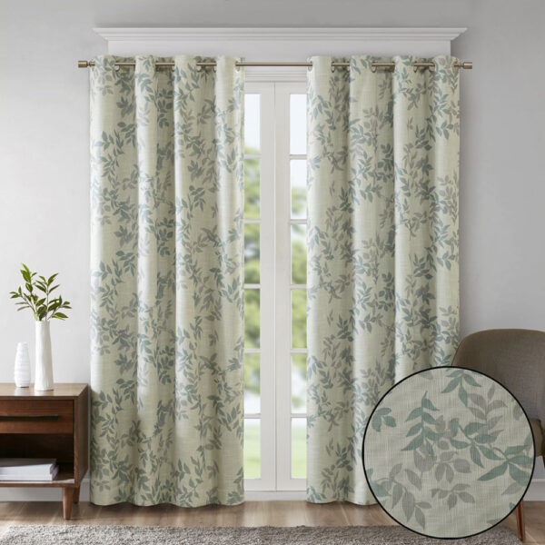 Printed Botanical Blackout Curtain Panel(Only 1 Pc Panel) - Image 6