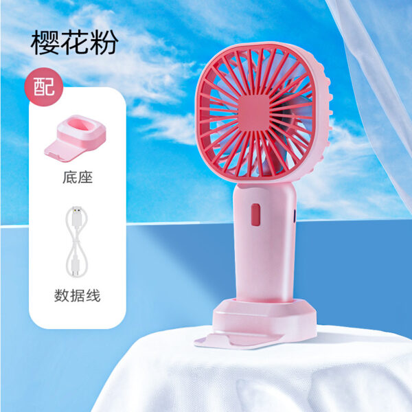 New Small Fan USB Charging Handheld Fan Portable Portable Fan Desktop Student Mini Fan - Image 4