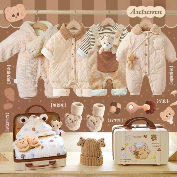 Newborn Baby Meeting Gift Box, Baby Gift, One-month Gift Set, High-end Clothing Gift Set, 100-day Birthday Gift For Pregnant Women - Image 2