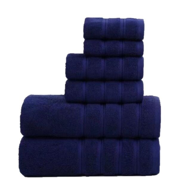 Cotton Square Towel Towel Bath Towel Six-piece Towel Plain Household Absorbent Cotton Towel - Image 5