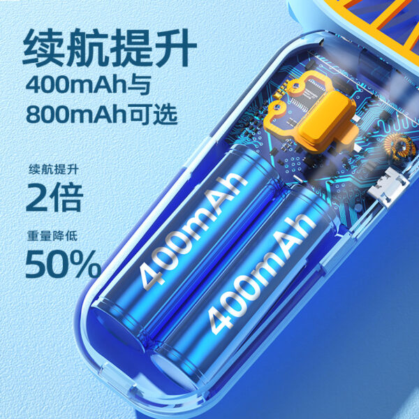 New Small Fan USB Charging Handheld Fan Portable Portable Fan Desktop Student Mini Fan - Image 3