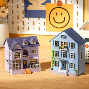 Diy House Moto Manor-Happy Manor Wooden Handmade Open And Open Self-made Multi-level Gift Giving Female