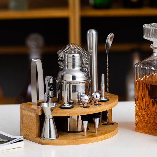 Stainless Steel Bartender Set, Shaker Set, - Image 5