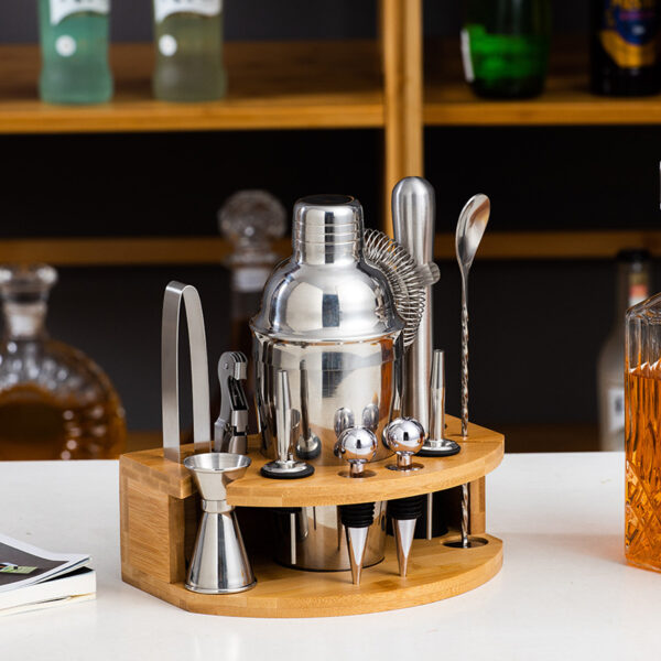 Stainless Steel Bartender Set, Shaker Set, - Image 3