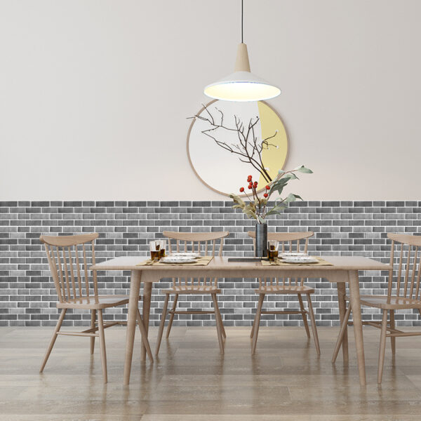 Rose Print 3d Three-dimensional Wall Stickers Wall Skirt Stickers Self-adhesive Brick Pattern Creative Wallpaper Wallpaper Refurbishment Factory Wholesale - Image 6