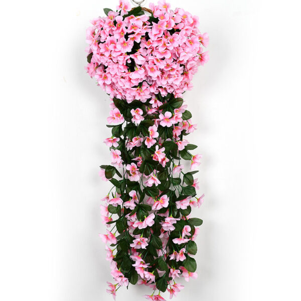 Simulation Violet Wedding Wall Silk Flower Balcony Decoration Fake Flower 18 Heads Hydrangea Decorative Flowers - Image 4