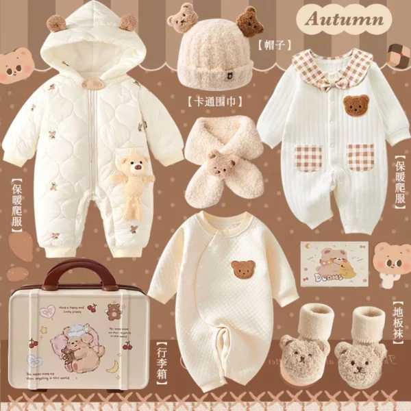 Newborn Baby Meeting Gift Box, Baby Gift, One-month Gift Set, High-end Clothing Gift Set, 100-day Birthday Gift For Pregnant Women - Image 4
