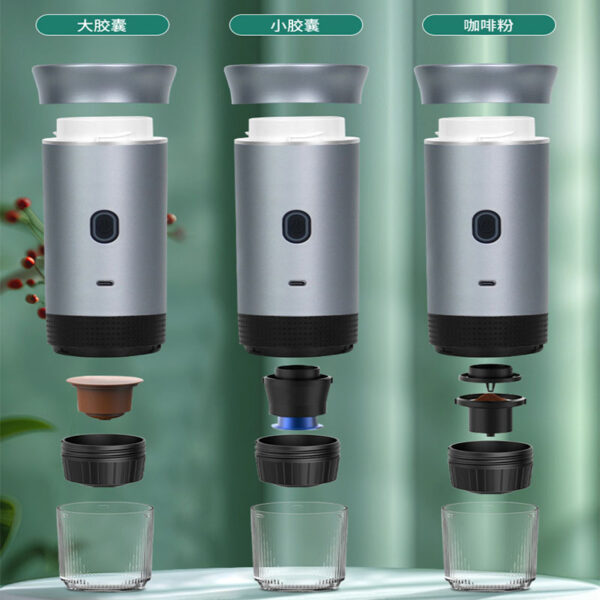New Product Capsule Coffee Machine, Espresso Portable Coffee Machine, Coffee Powder Size Capsule Three-In-One - Image 2